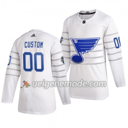 Herren St. Louis Blues Trikot Custom Weiß Adidas 2020 NHL All-Star Authentic